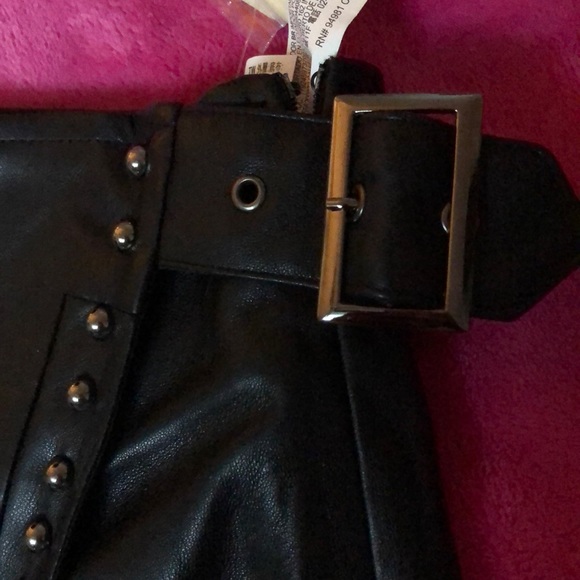 NWT Faux Leather Skort - Picture 6 of 7